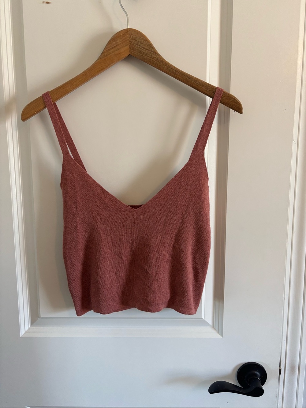Mango Rose V-Neck Knit Camisole